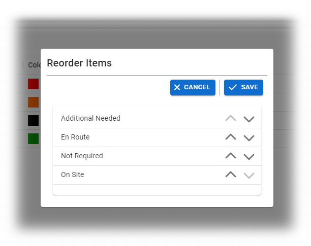 EMResource Reorder statuses for a status type